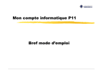 Mon compte informatique P11 Bref mode d`emploi