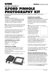 ilford pinhole photography kit