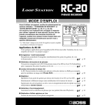 MODE D`EMPLOI - Roland Central Europe