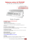 Balances séries ULTRASHIP Mode d`emploi :