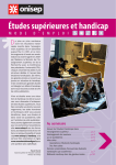 &Eacute;tudes sup&eacute;rieures et handicap 2010