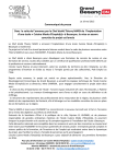un communiqu&eacute; de presse du Grand Besan&ccedil;on