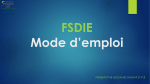 FSDIE Mode d`emploi