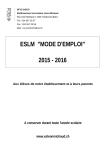 eslm "mode d`emploi" - Etablissement Secondaire de Léon Michaud