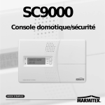 Manuel centrale d`alarme SC9000 Marmitek - Maison