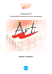 VINTAGE ART Colorants fiuorescents pour c&eacute;ramique