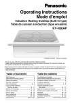 Operating Instructions Mode d`emploi Induction Heating Cooktop