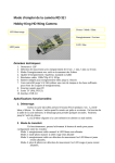 Mode d`emploi de la cam&eacute;ra RD 32 / Hobby King HD Wing Camera