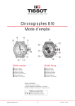 Chronographes G10 Mode d`emploi