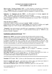 EXTRAITS DU MODE D`EMPLOI DU GPS - A&eacute;ro
