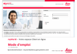 Mode d`emploi - Leica Geosystems