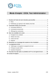 Mode d`emploi : ECDL Test Administration