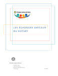 Les échanges amicaux du rotary