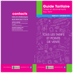 Le guide tarifaire de la CTS