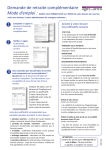 Demande de retraite complémentaire Mode d`emploi