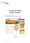 Mode d`emploi du portail Famille