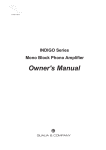 PHONO-Amplifier User Manual