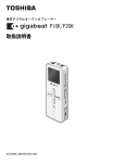 TOSHIBA gigabeat P10K/P20K 取扱説明書