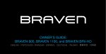 BRAVEN 805, BRAVEN 1100, and BRAVEN BRV-HD