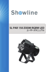 SL PAR 150 ZOOM RGBW LED 概要