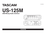 USB Mixing Audio Interface D01160001A. 取扱説明書