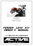 FENDER LESS Kit OWNER`S MANUAL