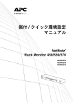 NetBotz® Rack Monitor 450/550/570