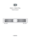 DAC1Pre 取扱説明書