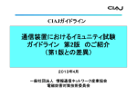 通信装置におけるイミュニティ試験 ガイドライン 第2版 のご紹介 （第1版と