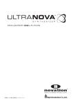 Novation UltraNova エディタ＆ライブラリアン 日本語ユーザーマニュアル