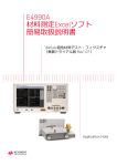 E4990A 材料測定Excelソフト 簡易取扱説明書 16454A 磁性