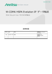 W-CDMA HSPA Evolution IP データ転送 アプリケーションノート