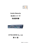Actelis Networks ML600 シリーズ 取扱説明書 HYTEC INTER Co., Ltd