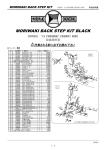 MORIWAKI BACK STEP KIT BLACK