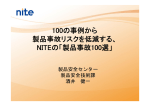 製品事故100選 - 製品評価技術基盤機構