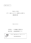 平成21年度 マザー工場とものづくり競争力に関する 調査報告書 社団