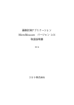 画像計測アプリケーション MicroMeasure バージョン 1.01 取扱説明書