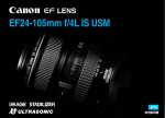 EF24-105mm f/4L IS USM 使用説明書