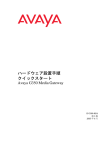 ハードウェア設置手順 クイックスタート Avaya G350