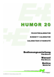 Airtest Humor 20 Calibrator Manual