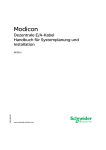 Modicon - Dezentrale E/A-Kabel - Handbuch für