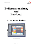 Bedienungsanleitung und Handbuch DTI-Puls-Sirius