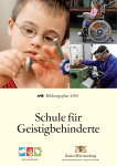 Bildungsplan Schule f&uuml;r Geistigbehinderte
