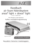 Handbuch air foam Hybridsystem arsos® light + dexos® light