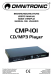 MODE D'EMPLOI CMP-101 CD/MP3-Player