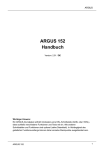 ARGUS 152 Handbuch