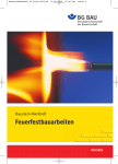 Baustein-Merkheft: Feuerfestbauarbeiten (BGI 5083)