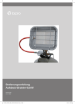 Bedienungsanleitung Aufsteck-Strahler 4,6 kW