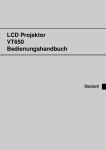 LCD Projektor VT650 Bedienungshandbuch