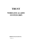 trust wireless alarm system 200n bedienungsanleitung